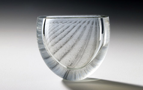 Abstract glass artwork