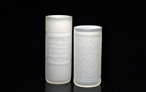Abstract glass artwork