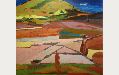 Painting of mountains