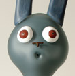 Emotive glass bunny